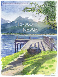 Draw Near: Lenten Devotional by Lynne Baab, illustrated by Dave Baab